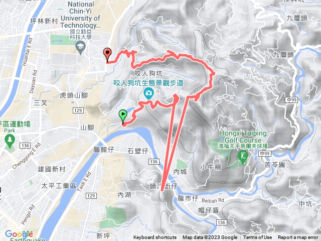 咬人狗坑—三汀山—老鼠崎登山步道