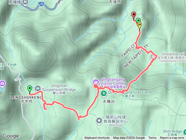 毛少翁社採硫走讀(冷水坑-擎天崗-大油坑)預覽圖