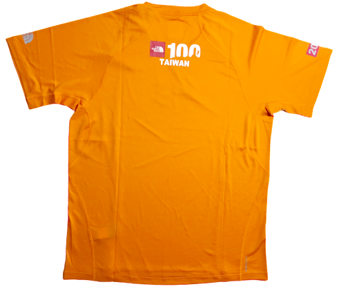 【TNF】速乾運動短袖T-shirt（橘款、Ｍ號）2