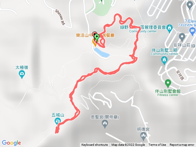 山中湖文筆山登山口-天上山縱走-五城山原路折返