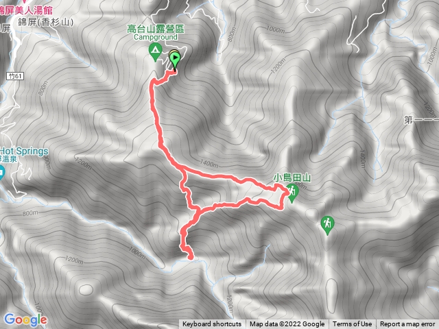高台山下錦屏溪回走高島腰繞