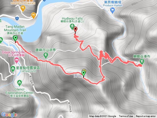 唐麻丹山、蝴蝶谷瀑布(裡冷上、松鶴下）