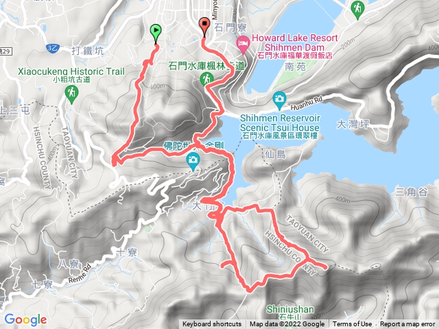 石門山到石牛山八字型來回