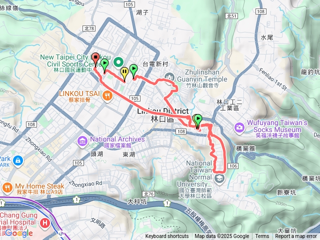 林口竹林山觀音寺老公埼步道