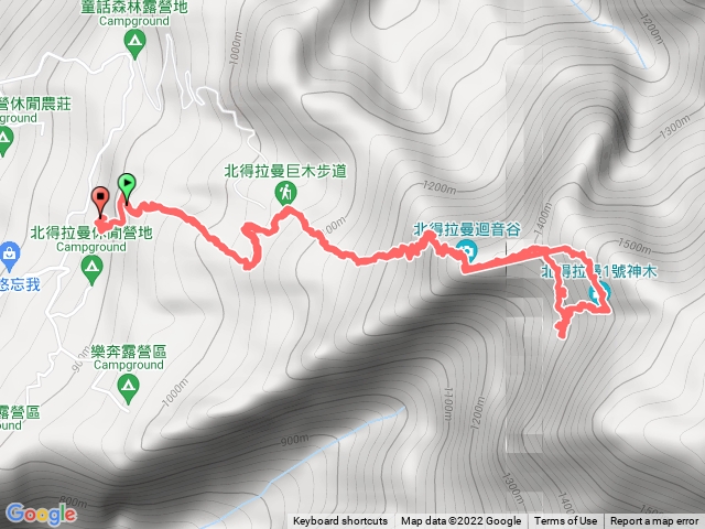 北德拉曼山營區至神木群