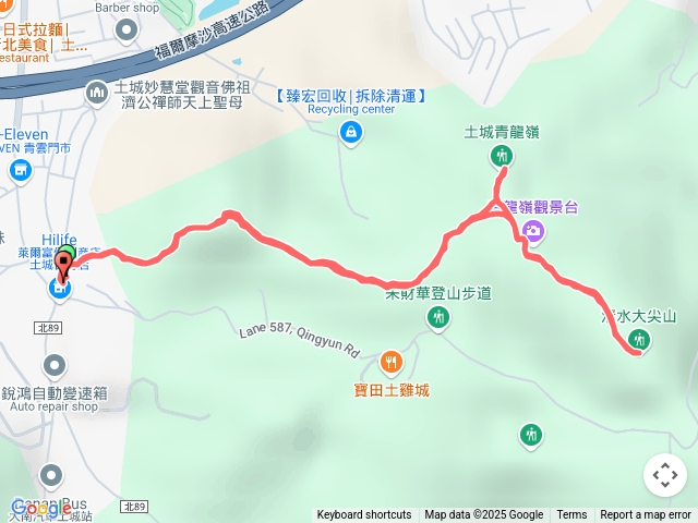 簡單駭客 福興宮起登-內冷水坑山-青龍嶺-清水大尖山 原路折返