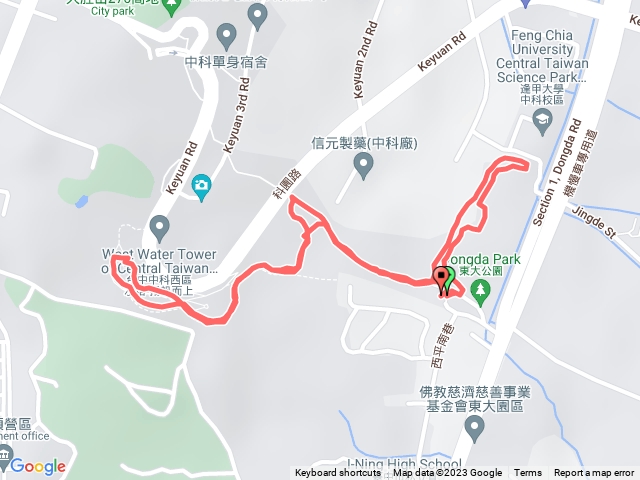 台中中科東大公園步道20231104