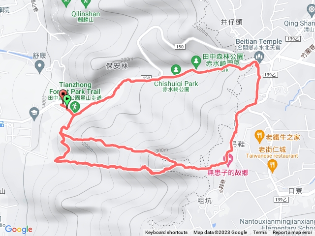 田中森林練體能走紅稜緞雙O繞（兩種路線一次滿足）