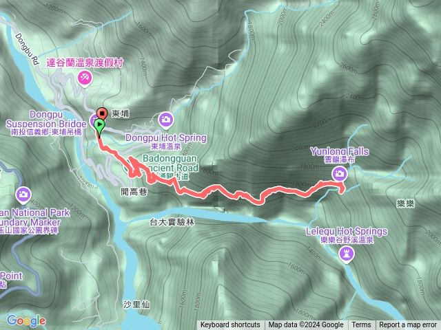 東埔吊橋》八通關古道預覽圖