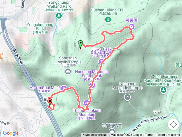 九五峰、拇指山