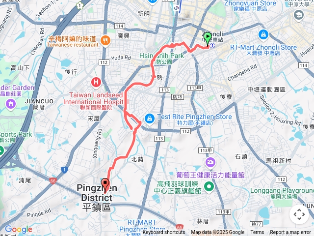 中壢站-老街溪-廣仁宮