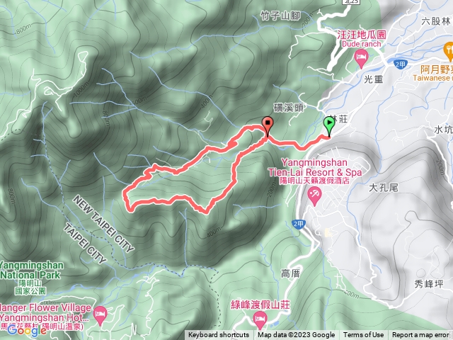 2023-07-20金山林莊站-磺溪頭山-反經石-馬鞍格-磺溪頭產道O型