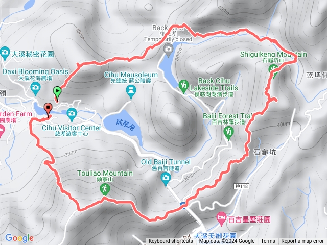 大溪草嶺山、打鐵竂、石龜坑山、頭寮山O型縱走