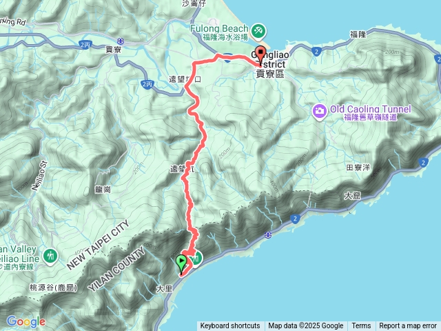 草嶺古道大里進福隆出預覽圖