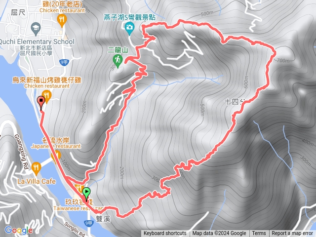 20240218民壯亭-直潭山、路過二龍山O行（陪老爺運動）忘關軌跡預覽圖