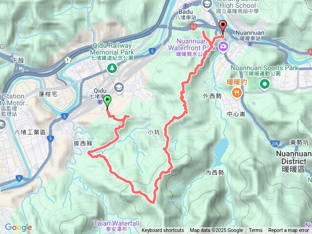 七上八下縱走行程