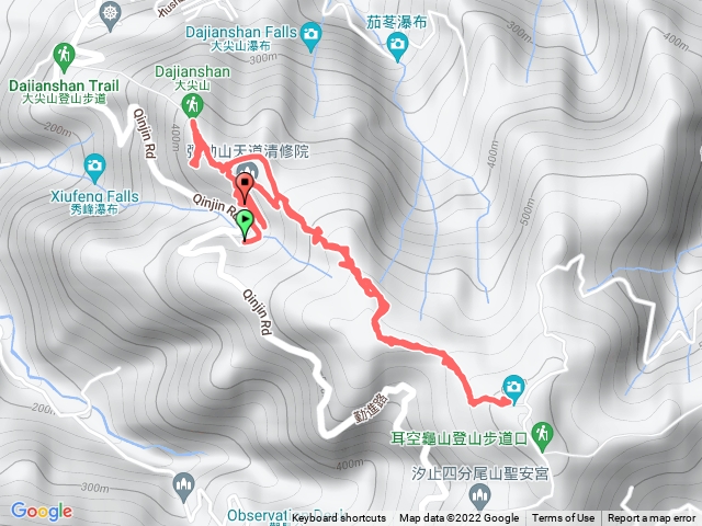 大尖山登山步道，天道清修院，汐止大尖山，四分尾山