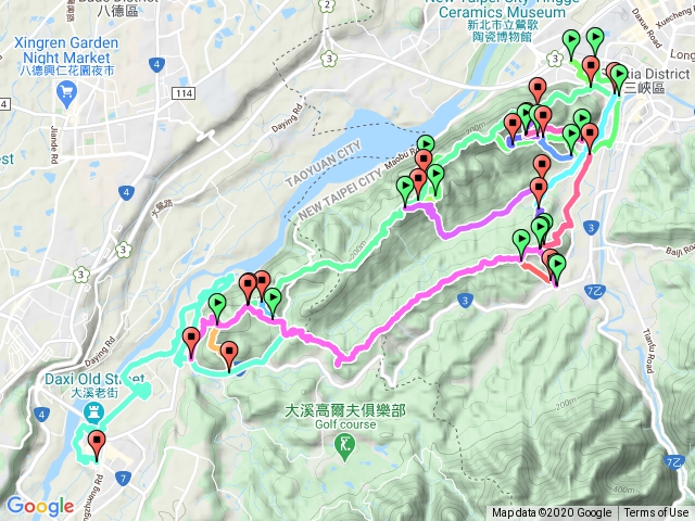 2020.11.25二鬮山連稜下娘子坑口~山豬湖生態園區、月眉落羽松出大溪