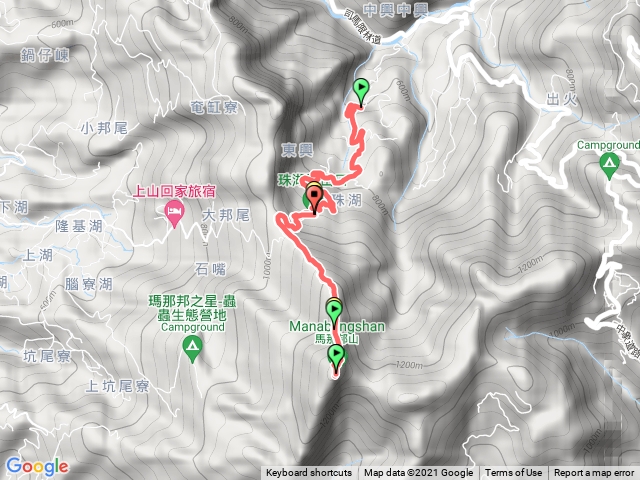 馬那邦山珠湖登山口