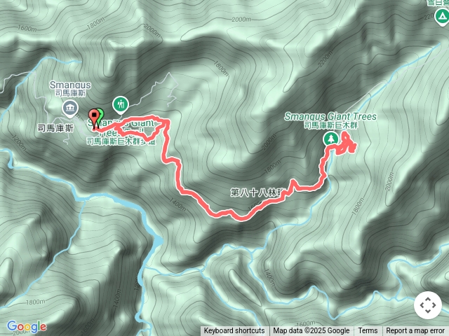 司馬庫斯巨木與瀑布