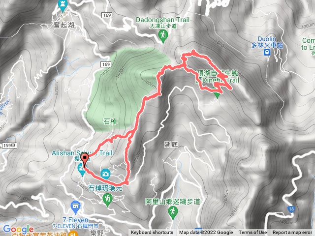霹靂山 大凍山 樂野山