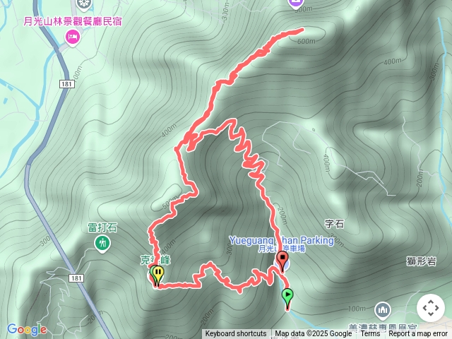 克孝峰、月光山O行