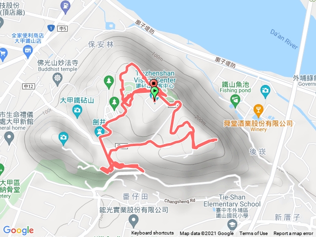 鐵砧山路徑