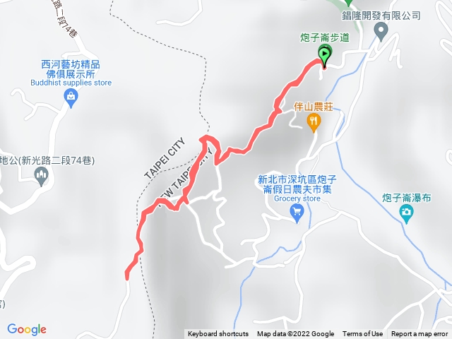 新北深坑炮子崙步道來回