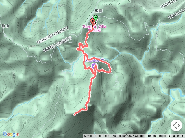 榛山、榛山北峰、榛山步道o型