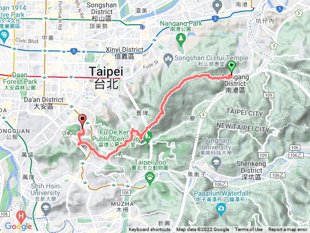 台北大縱走第六段(中華大學至麟光站)