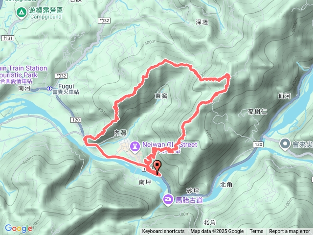內灣山-麥樹仁南峰-麥樹仁山-白石湖(東窩坪)山