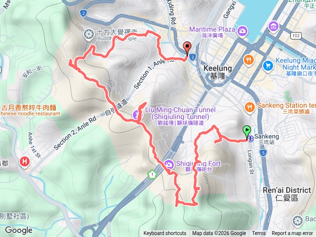 2026-07-26三坑站-獅球嶺東砲台-獅球嶺池-獅球嶺-紅龍山-基隆車站預覽圖