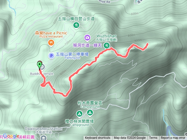 小百岳五指山登山步道20241230