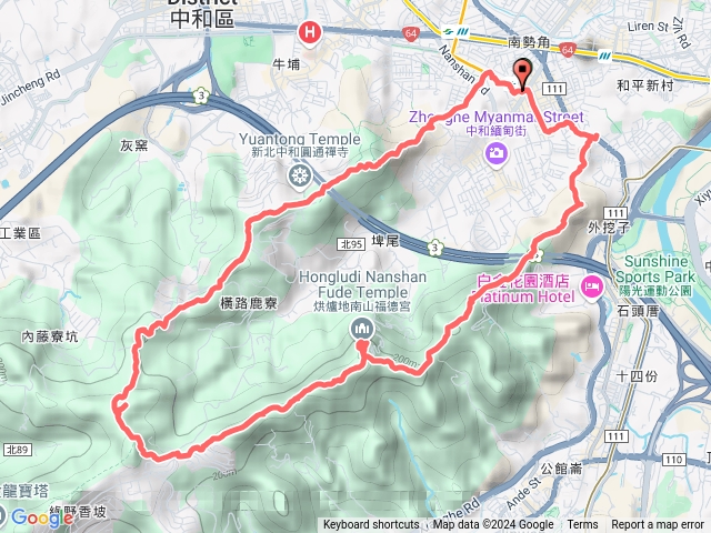 20241215 中和步道O行 - 外挖子山 光明頂 南勢角山 牛埔頭山 長壽嶺 外南勢角山 國勝嶺預覽圖