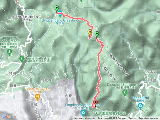 擎天崗-和豐-疊石樂-石梯嶺-北五指-頂山