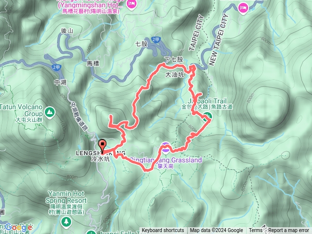 20240903陽明山冷水坑七股山七股古道大油坑山大油坑魚路古道擎天崗O型