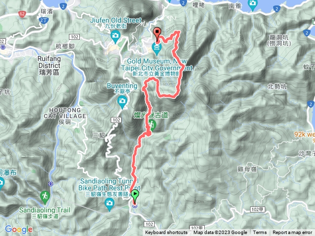 貂山古道 燦光寮山 半屏山 無耳茶壺山 哈巴狗岩