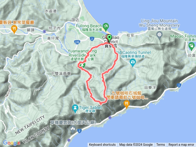 20240217福隆龜媽坑古道西線中心崙中線大湖山遠望坑古道林六合祖厝O型