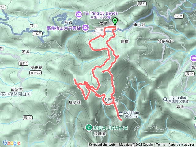 梅山竹崎七連峰O行繞預覽圖