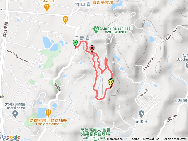 大社觀音山鹽埕巷登山口