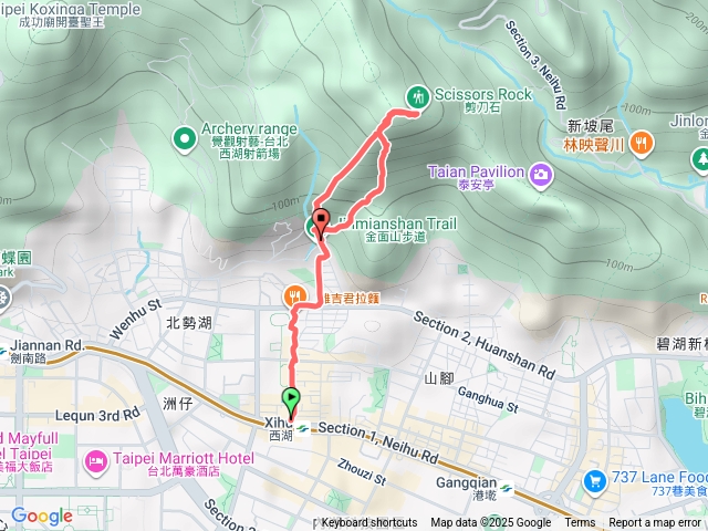 1001金面山