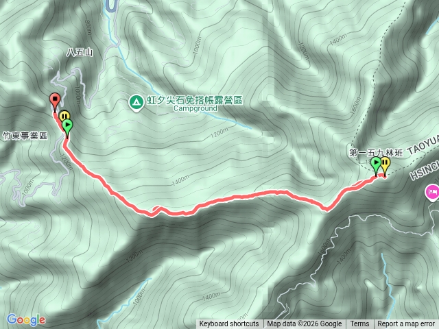 大混山李凍山縱走預覽圖