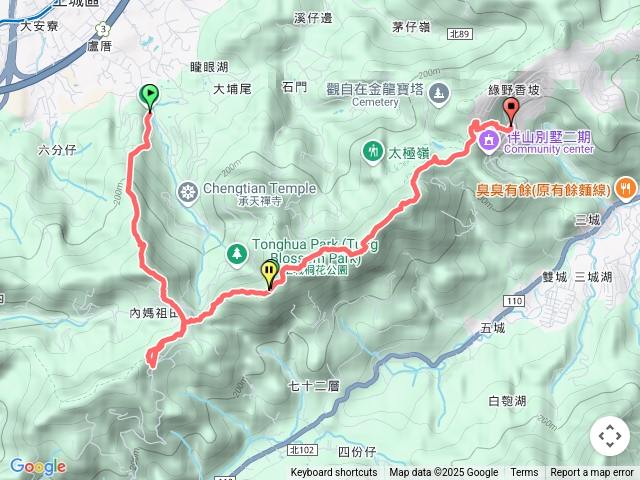 火焰山.天上山.五城山.將軍嶺