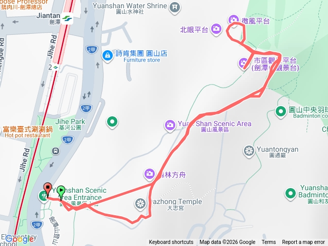 劍潭山步道預覽圖