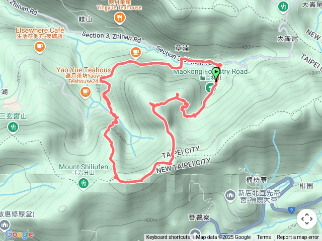 貓空尖山（陡下指南路路跡不明）