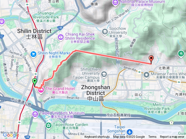 劍潭山親山步道文間山三角點