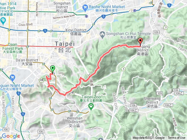 2021年臺北大縱走：尋寶任務臺北大縱走第六段：中華科技大學至捷運麟光站202101101337