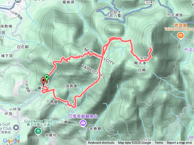 面天山向天山大屯山O繞
