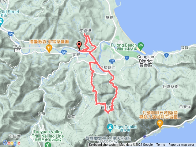 2024/05/11 貢寮山、水返港山、遠望坑山O型走預覽圖