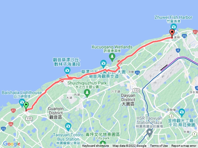 桃園觀音到竹圍漁港/